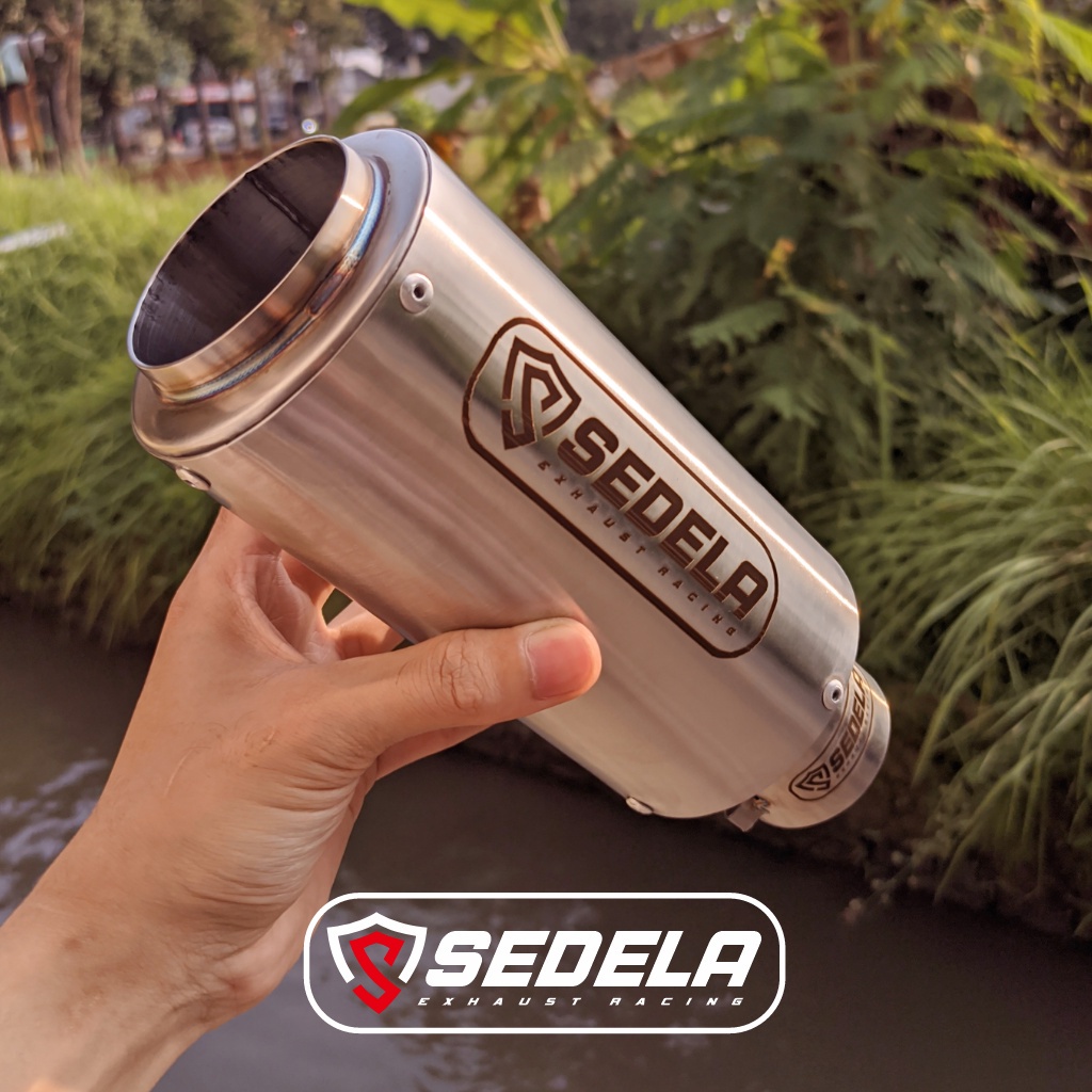 KNALPOT RACING SEDELA EXHAUST TITAN. KNALPOT SC PROJECT TITAN SILINCER SAJA. KNALPOT RACING SEDELA E