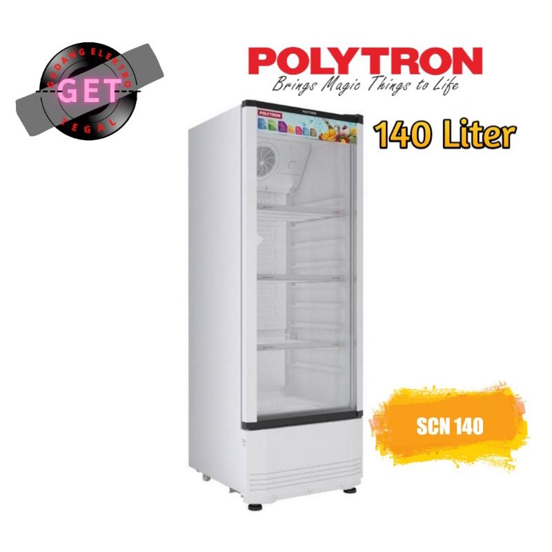 SHOWCASE POLYTRON 3 RAK ~ SCN 140 | DISPLAY COOLER/PENDINGIN MINUMAN (KOTA TEGAL)