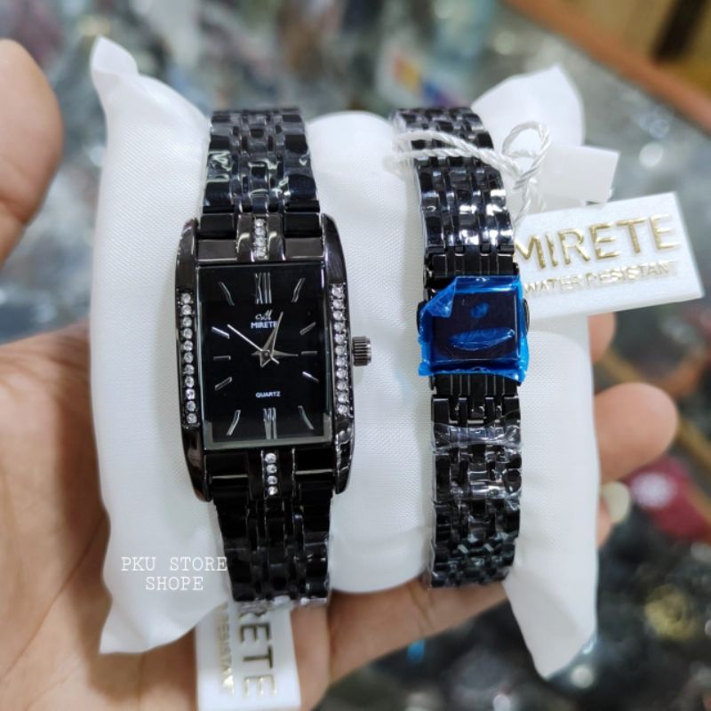 JAM TANGAN WANITA PETAK PERMATA MODEL TERBARU ANTI AIR || RANTAI STAINLISS || JAM TANGAN WANITA ANALOG QUARTZ || JAM TANGAN WANITA MEWAH || JAM TANGAN WANITA COD