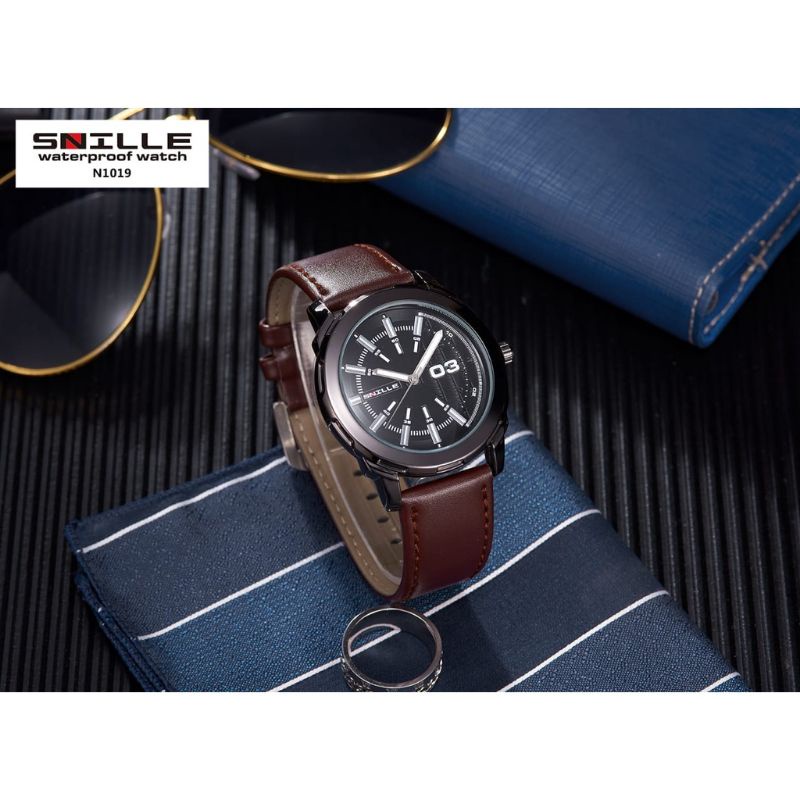 JAM TANGAN PRIA ORIGINAL SNILLE N1019 WATERPROOF WATCH