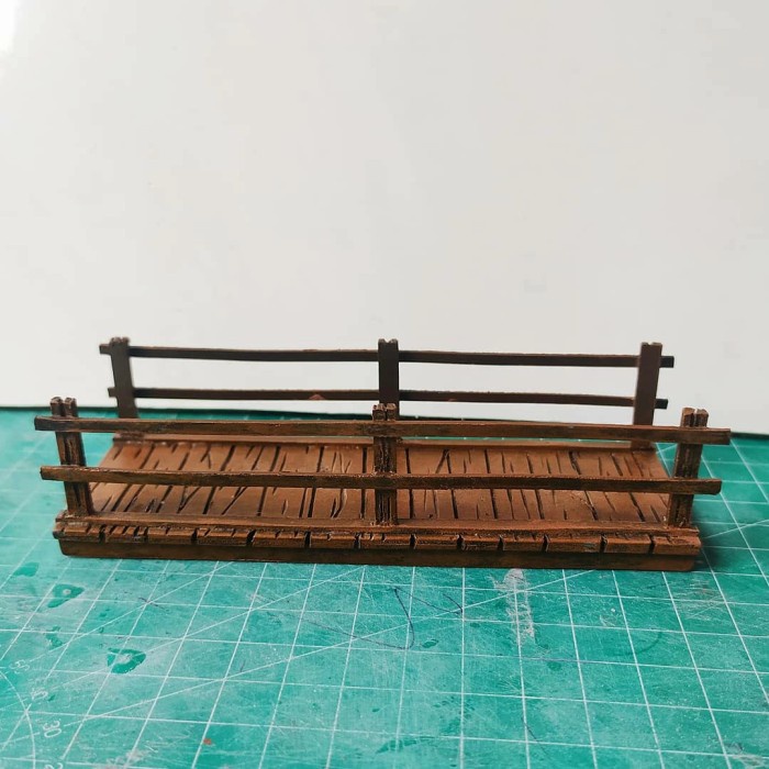 Bagus Miniatur Jembatan Kayu Bahan Pvc Untuk Aquarium/Paludarium Berkualitas