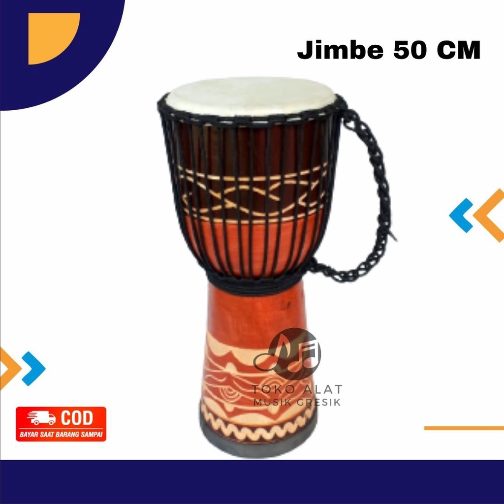 Djimbe Jumbo Kendang Jimbe Reggae Tinggi 50cm