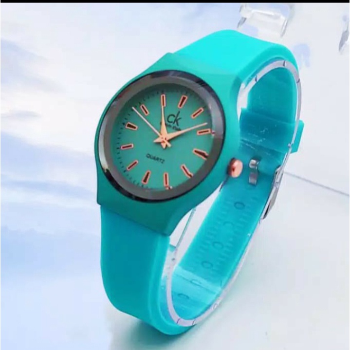 Jam Tangan wanita RUBBER anti air / Jam Tangan cewek sporty Murah