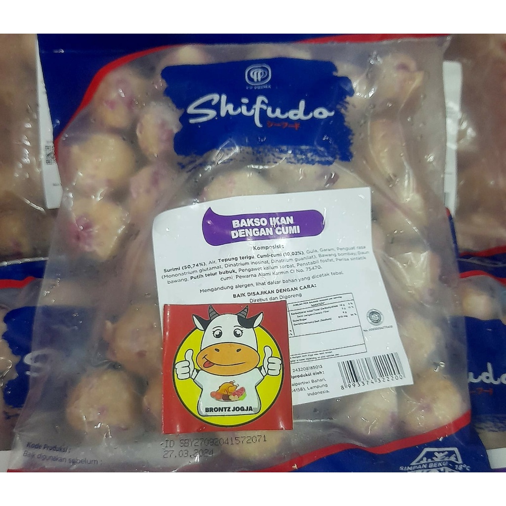 

SHIFUDO BAKSO CUMI 500GR - FROZEN FOOD - BRONTZ JOGJA