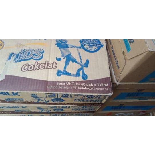 

COD✔️SUSU INDOMILK KIDS 115 ML 40 PCS RASA STROBERI, COKLAT|KD2
