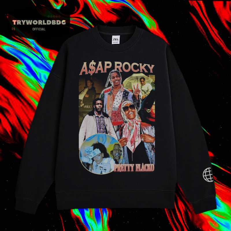 CREWNECK ASAP ROCKY PRETTY FLACKO VINTAGE RAP TEE / SWEATER / JAKET / HOODIE