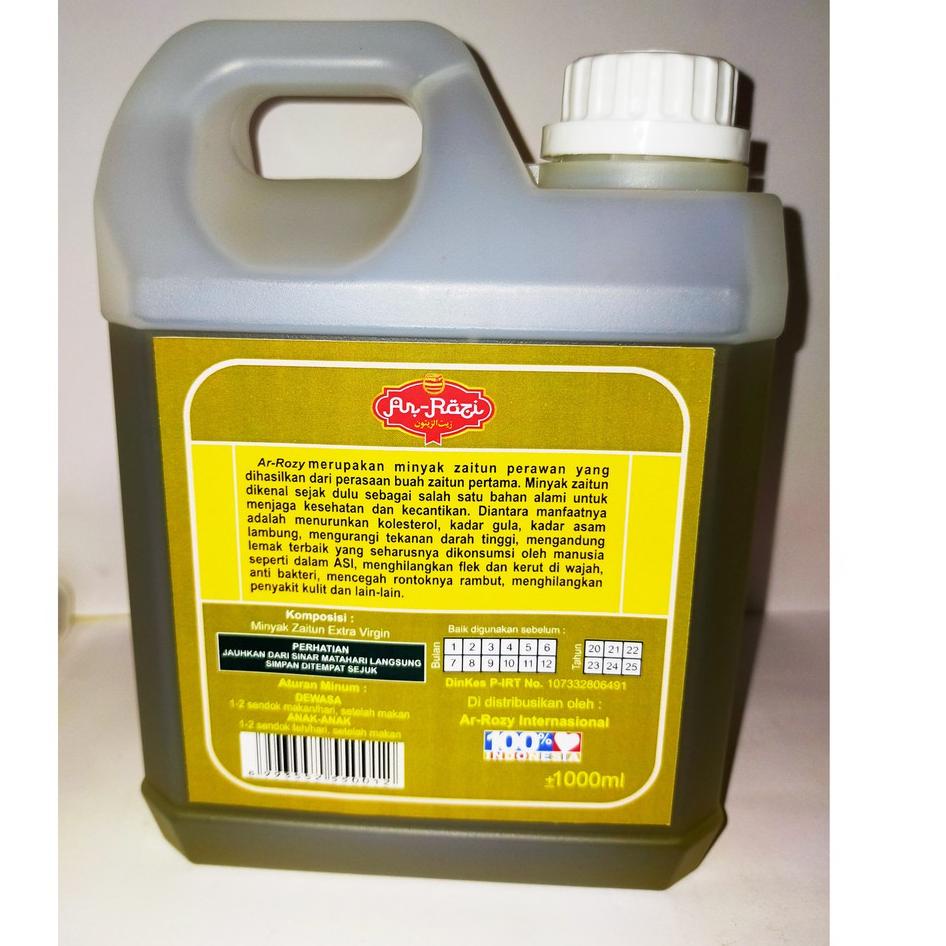

10.10 Promo Brand Minyak Zaitun ( Olive Oil ) Extra Virgin Ar-Rozi 1000ML !!