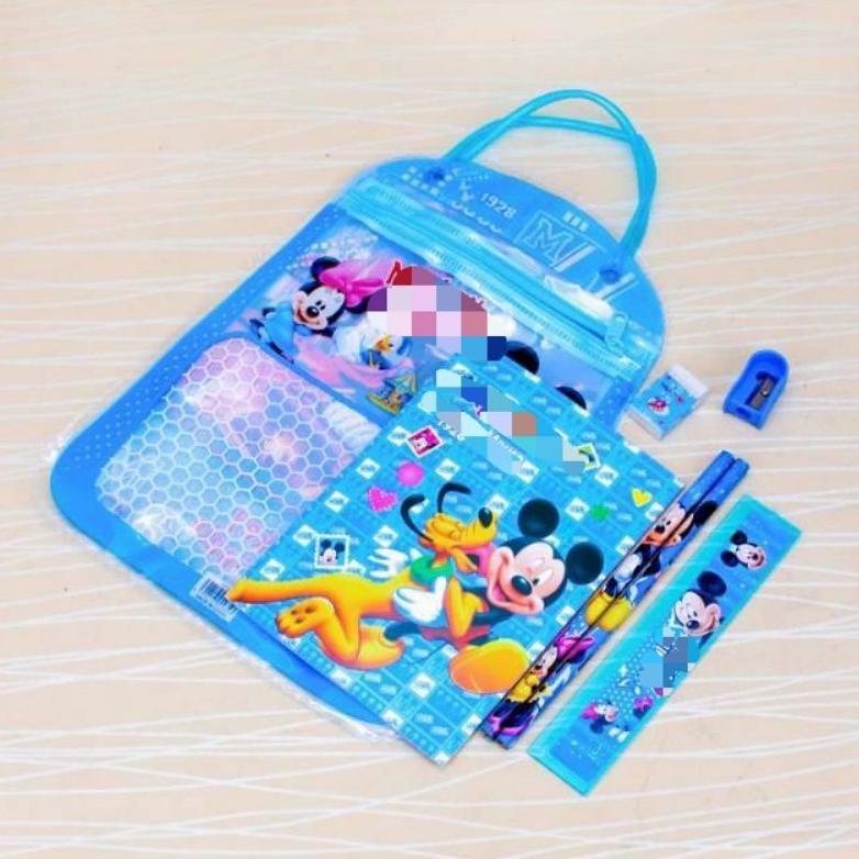 

⁑Stok Banyak❅➜ MZQ7I STATIONARY SET FREE BAG / SET ALAT TULIS ANAK SEKOLAH MOTIF KARTUN. 41 Bayar Di Tempat