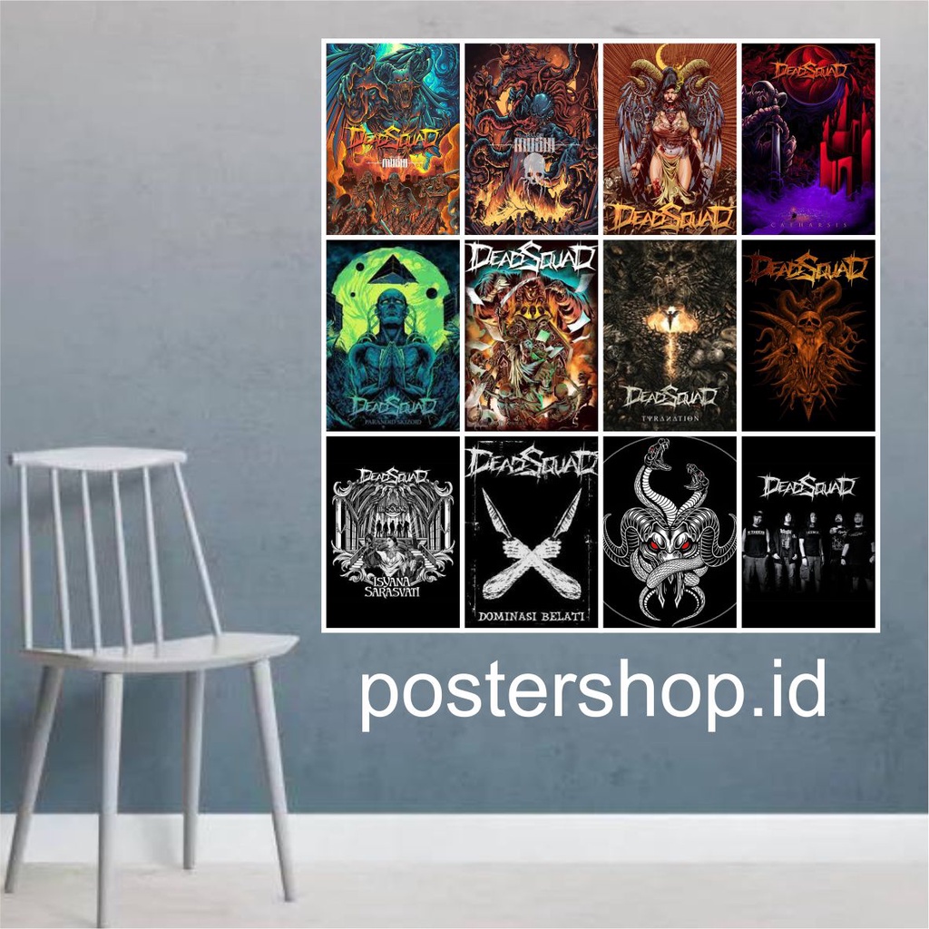 Poster Band Metal Indonesia (Deadsquad) isi 12pcs