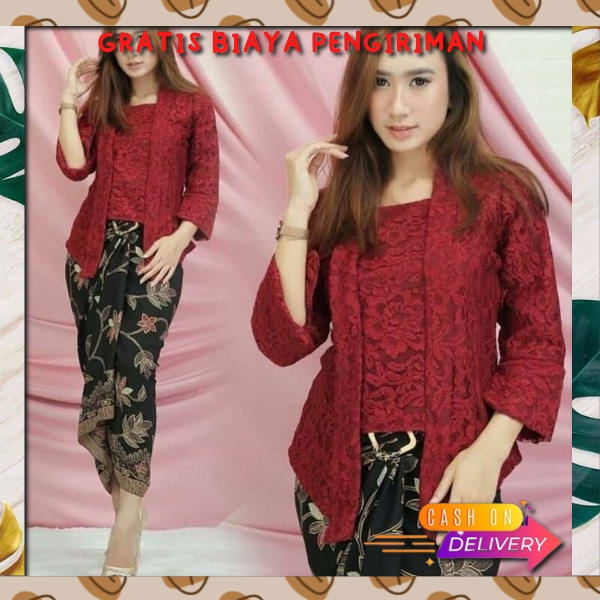 Setelan Kebaya Wisuda 1Set Bj Kelulusan Kebaya Wanita Engagement Onset Kebya Wnita Modern Set Kby Dw