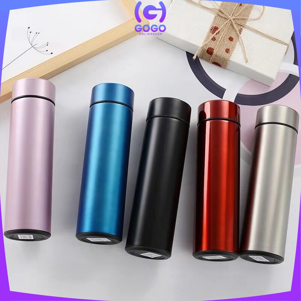 GOGO-C311 C312 Termos Air Panas Stainless 500ML Termos Suhu Digital Display Temperatur /  Thermos Air Panas Polos / Vacuum Flask Termos Air TAHAN PANAS