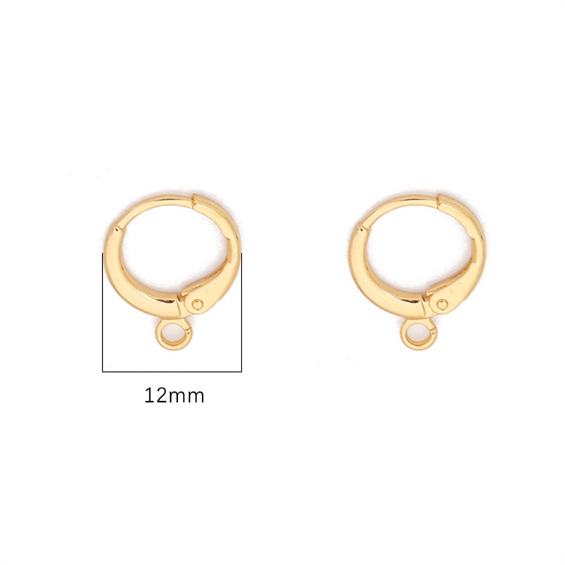 10pcs Kait Anting Warna Gold Silver Gaya Perancis Untuk Membuat Perhiasan DIY