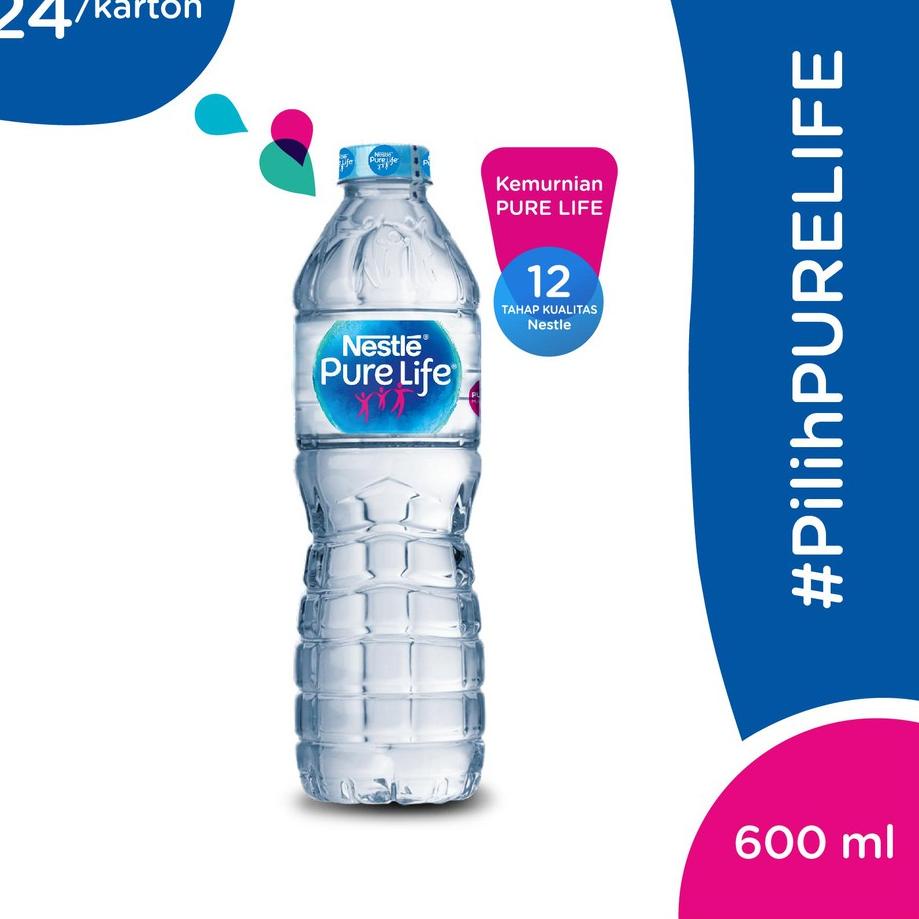 

Jangan ketinggalan--Air Mineral Nestle Pure Life 600mL - [PAKET ISI 24]