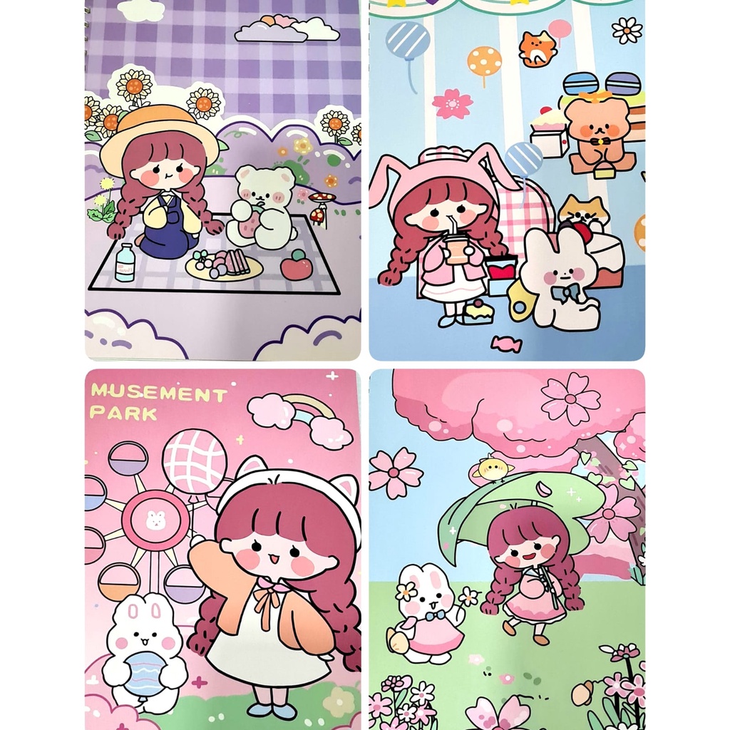 

Notebook Spiral Fancy Diary A5 CUTE GIRL