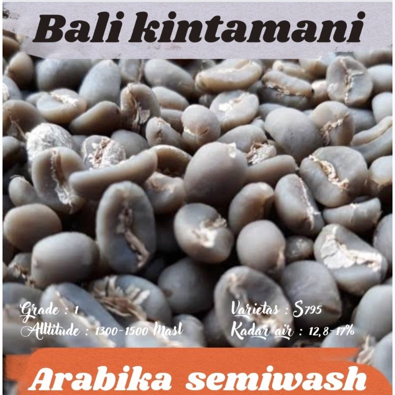 

biji kopi mentah ( greenbean ) arabika Bali kintamani - semiwash