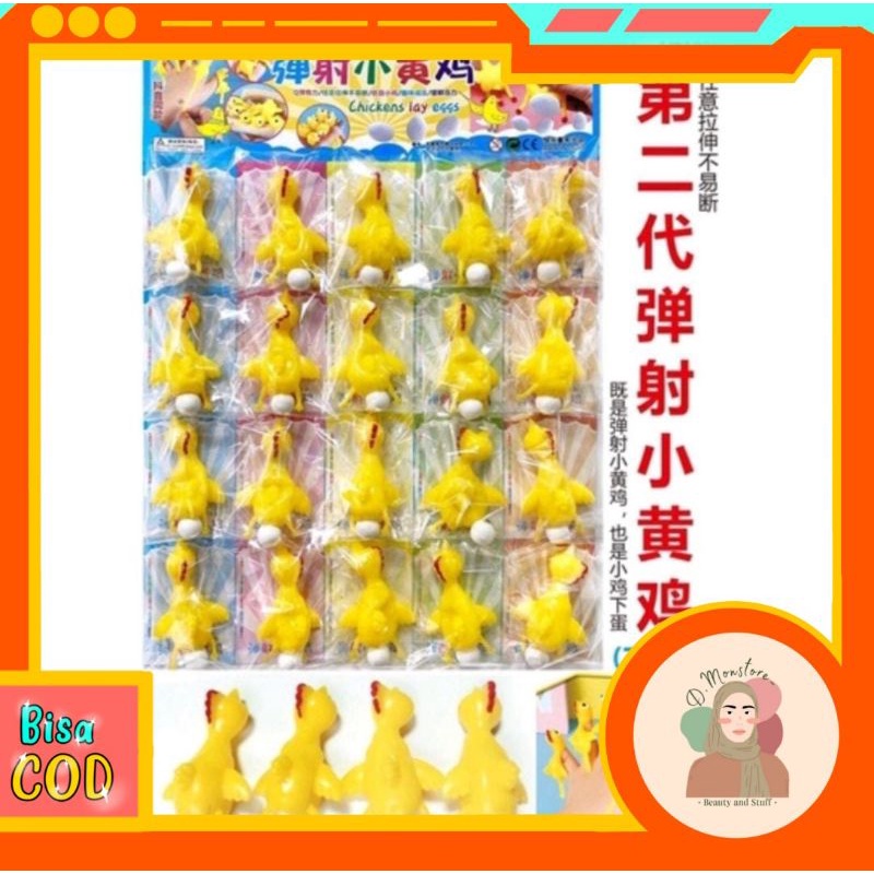 Mainan Sticky Ayam Bertelur || Mainan Ayam Telor || Mainan Ayam