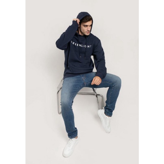 Jaket Hoodie Greenlight Original Navy