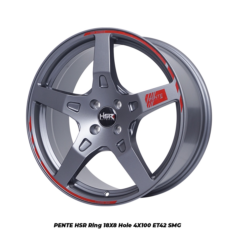 Velg Mobil Ring 18 HSR PENTE (Original) R18 Buat Jazz Yaris City Vios Mobilio PCD 4X100