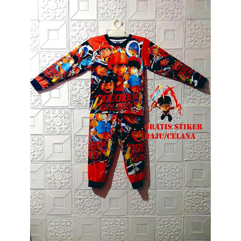 SANDISEAN | SETELAN BOBOIBOY ANAK LAKI LAKI PANJANG | BAJU SETELAN BOBOIBOY ANAK LAKI LAKI PANJANG |