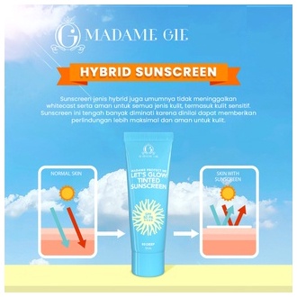 Madame Gie Madame Protect Me Sunscreen SPF 30 SPF 50 - Madame Protect Me Let’s Glow Tinted Sunscreen