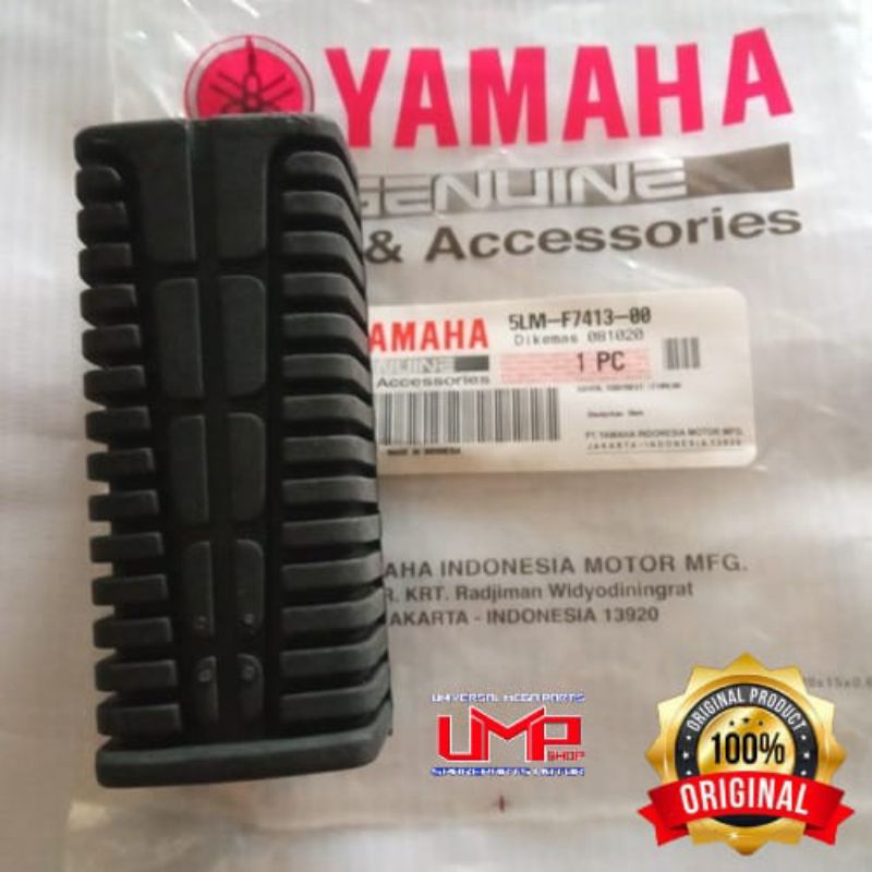 KARET BARSTEP DEPAN RX KING VEGA JUPITER Z  JUPITER MX KARET PIJAKAN KAKI DEPAN KARET STEP VEGA ZR JUPITER Z1 VEGA R FORCE ONE FIZR ASLI YAMAHA