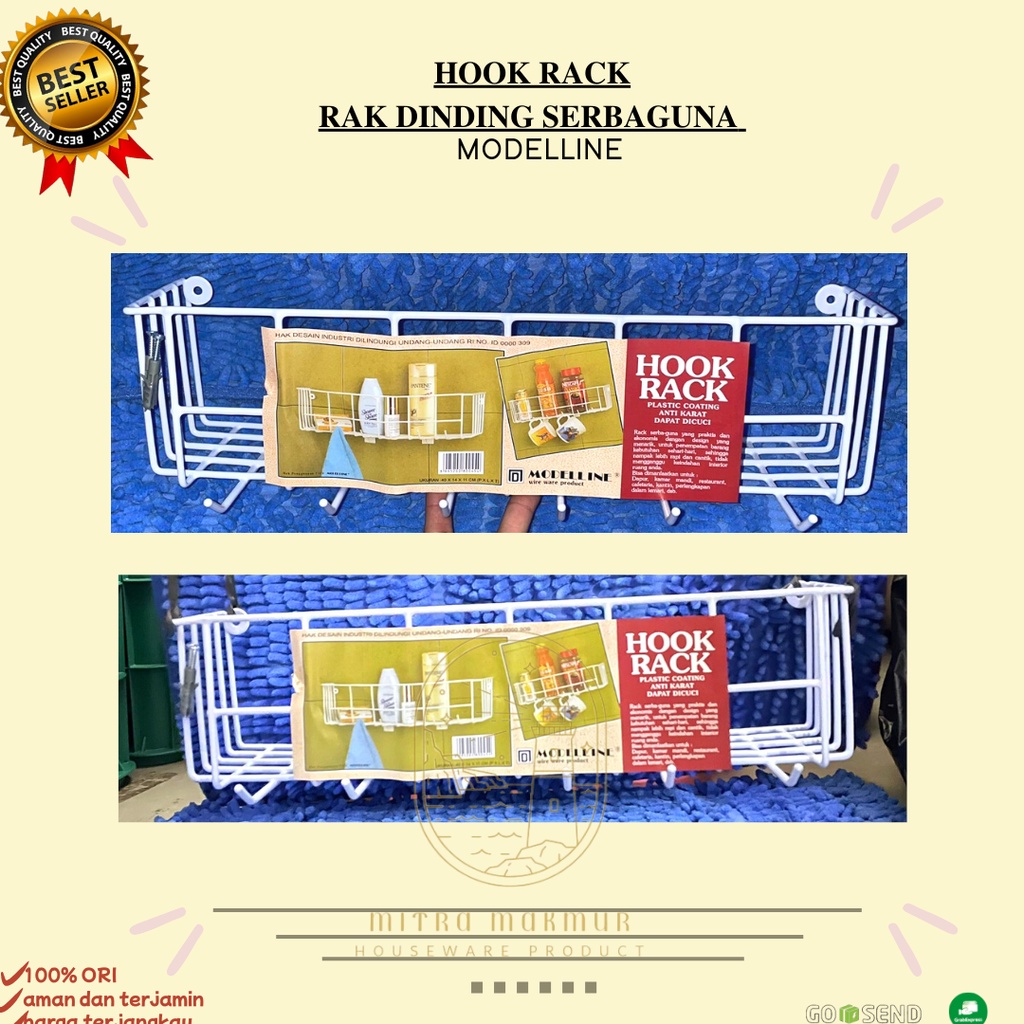 NEW!! HOOK RACK MODELLINE / RAK GANTUNG SERBAGUNA / RAK DINDING