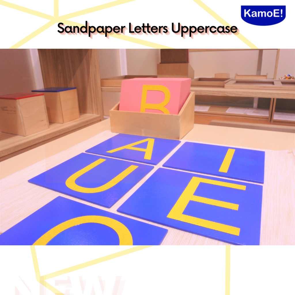 Sandpaper Letters Uppercase Montessori Material