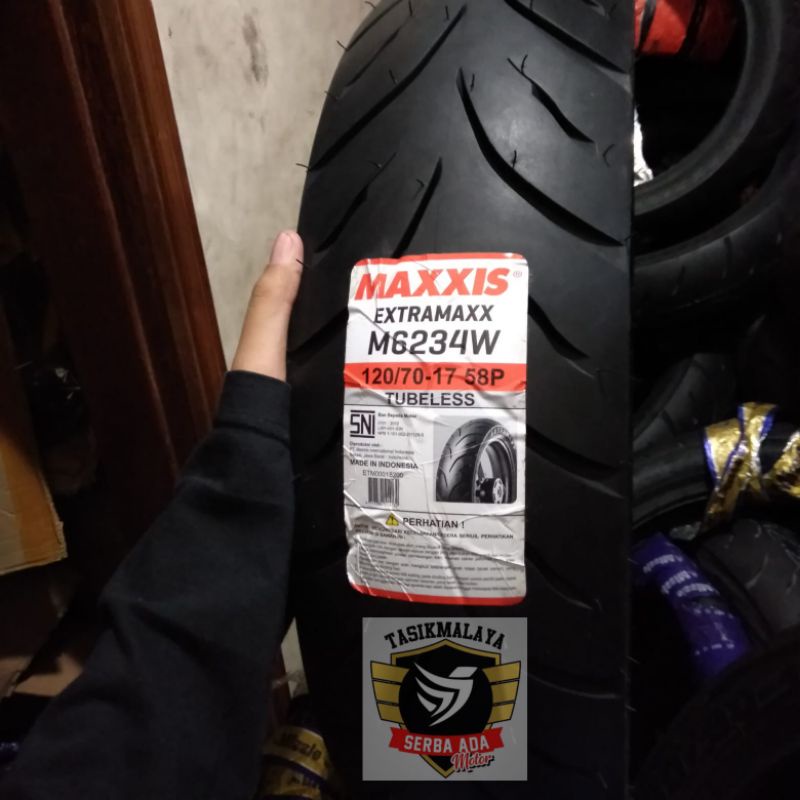 BAN LUAR MAXXIS EXTRAMAXX 120/70-17 TUBELESS