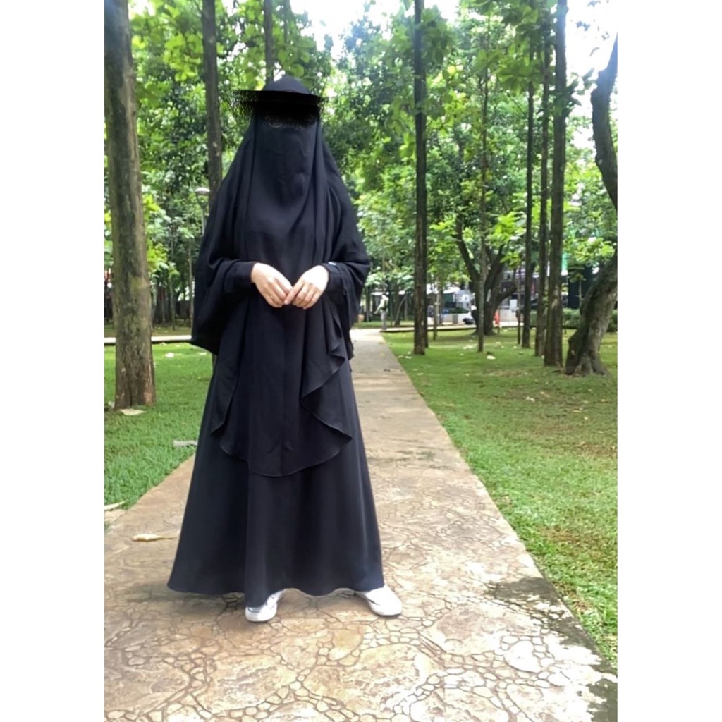 Gamis Khadijah Warna Hitam | Gamis Khadijah Set Warna Hitam | Khadijah Set | Gamis Khadijah Set | Ga