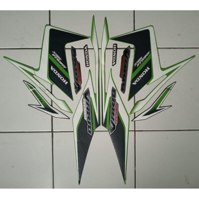 stiker list striping body honda vario techno 110 karbu 2011