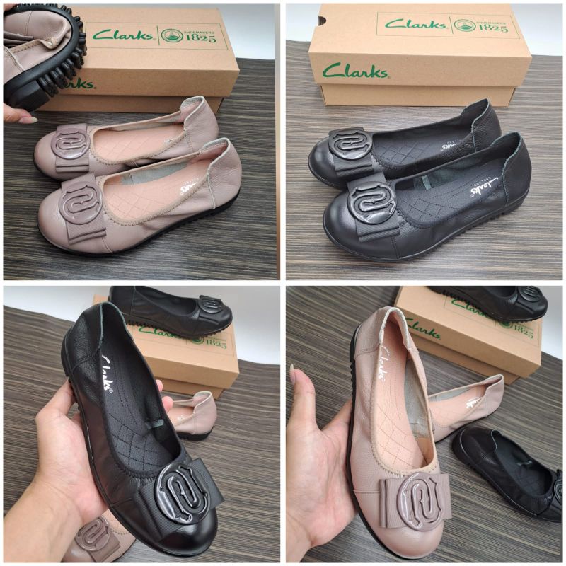 Clarks flat Pita Logo 21801 / Sepatu wanita clarks flat radial