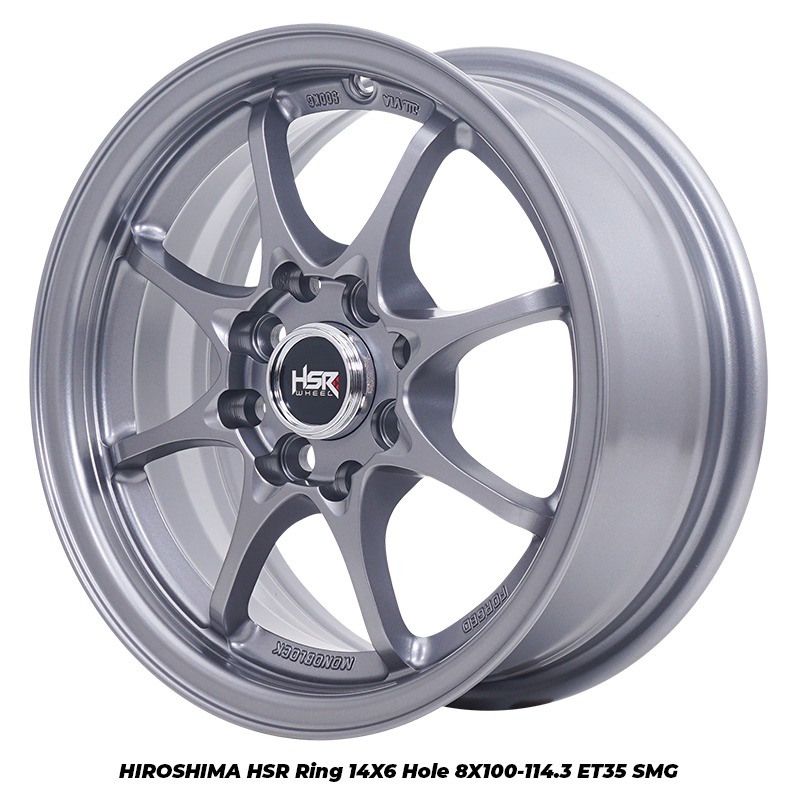 Velg Mobil HSR HIROSHIMA Ring 14 Velg R14 Brio Agya Ayla Calya Sigra Avanza Xenia