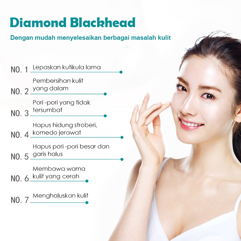 ⭐Garansi Hadiah⭐2 in 1 Diamond Peeling Vacuum Penyedot Komedo Diamond Peeling Blackhead Remover