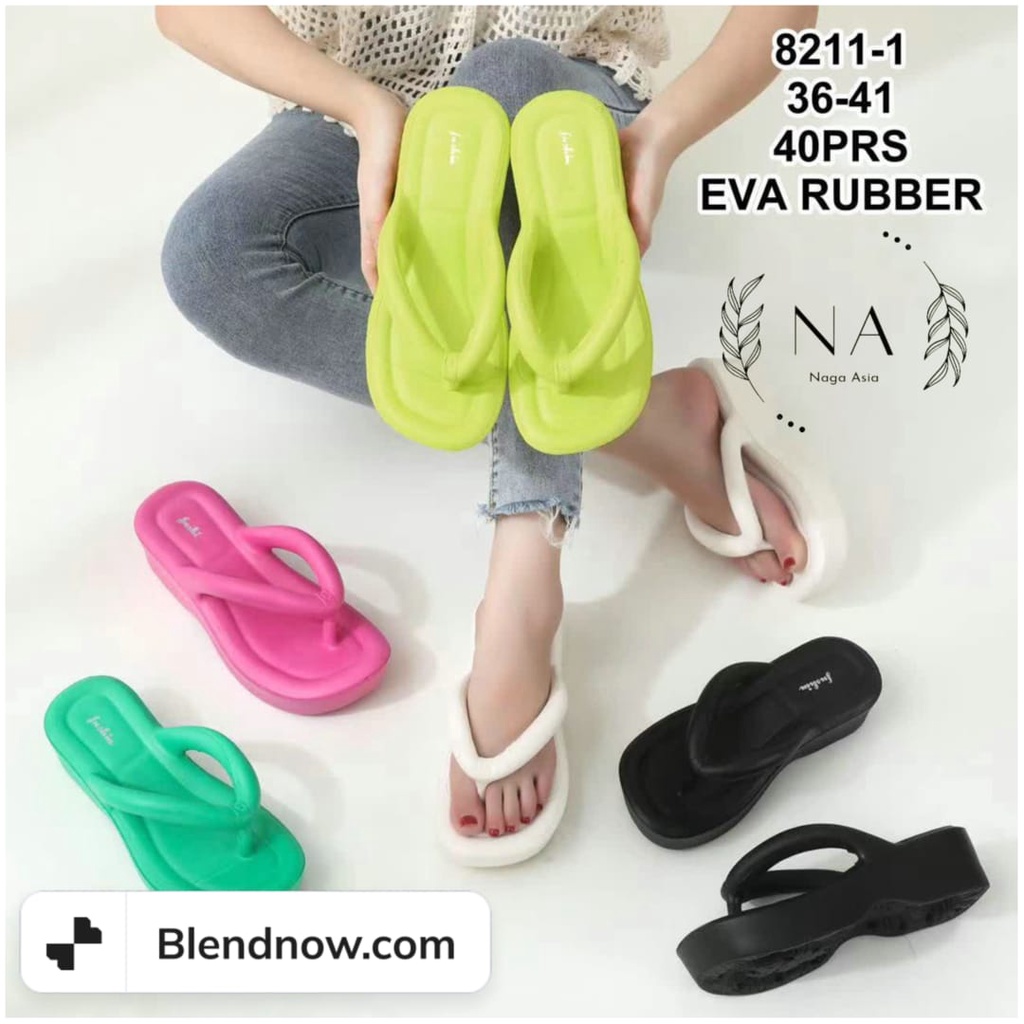 Sandal jepit  wanita dewasa import terlariss 8211 (36-41)sandal jepit eva rubber terbaru//sandal bangkok import