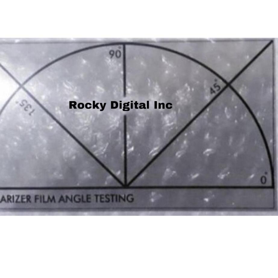 [KODE 8PJNI] Alat Ukur Derajat Polaris - Polarizer Film Angle Testing - rare item mengukur sudut pol