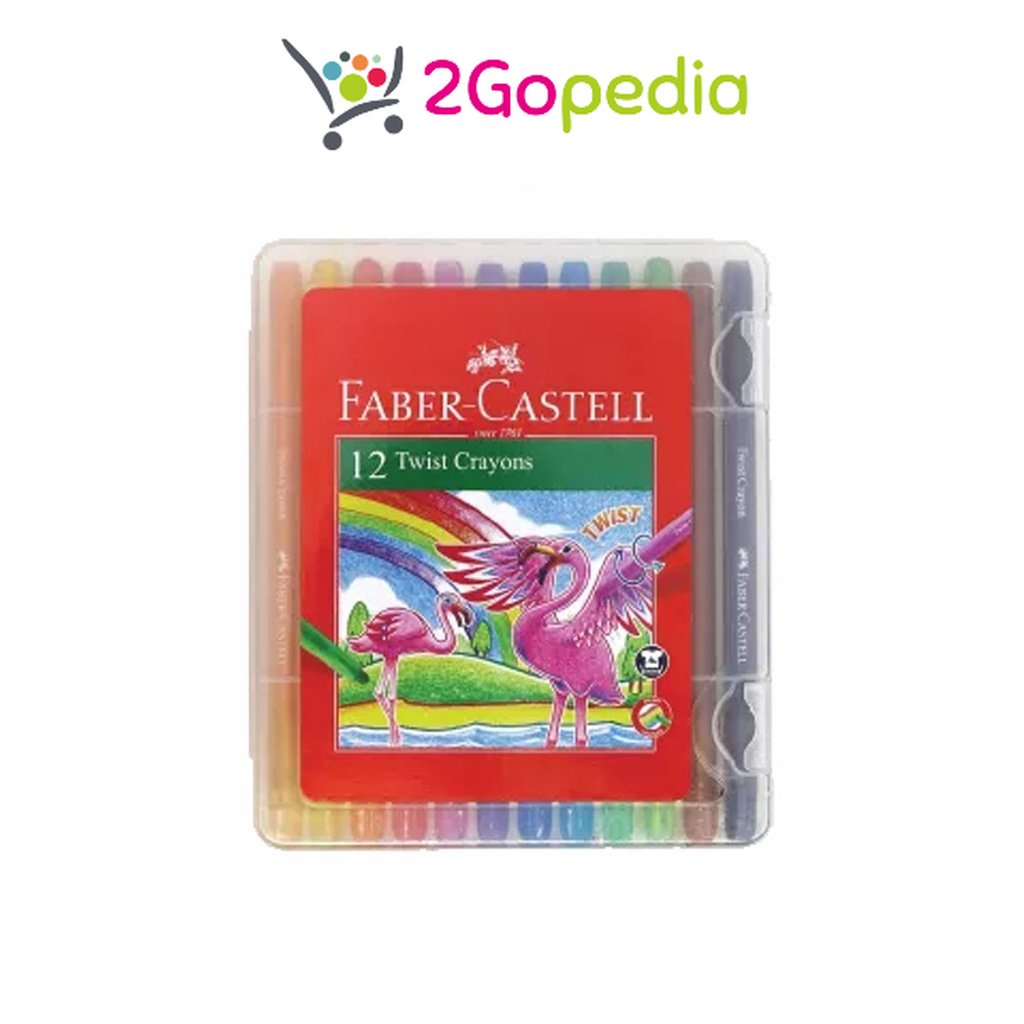 

Crayon Putar Twist Crayons 12 Warna 520612 Faber-castell Grosir Murah Atk