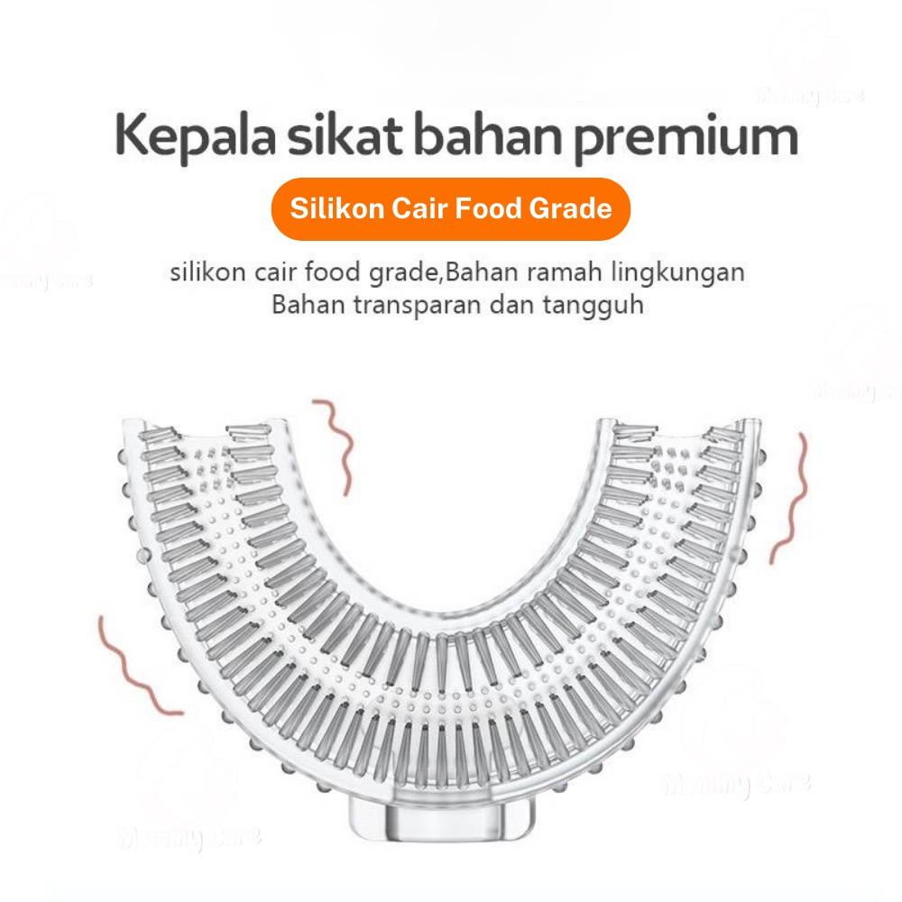 MOMMYCARE SIKAT GIGI BENTUK U BAHAN SILIKON UNTUK ANAK BAYI UNTUK 2-6 TAHUN