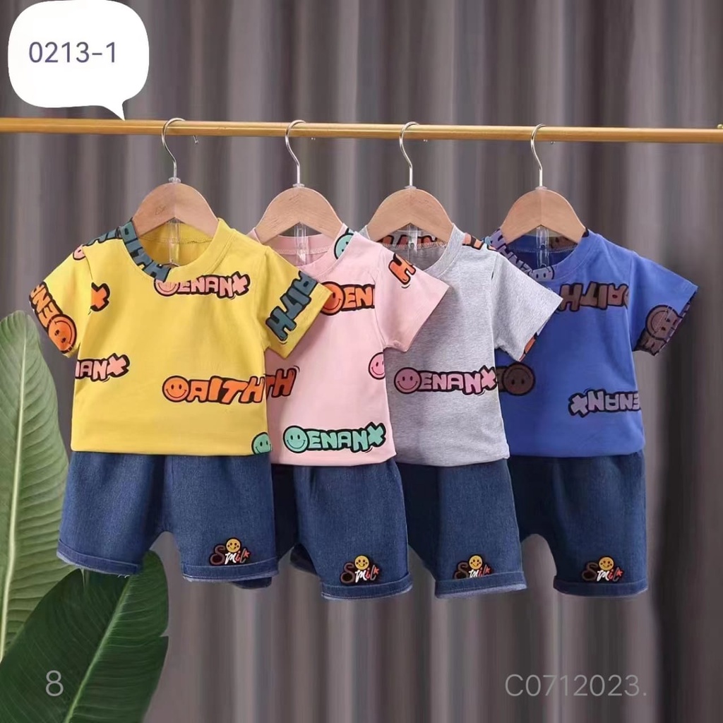 Setelan anak impor premium unisex 1-4 tahun