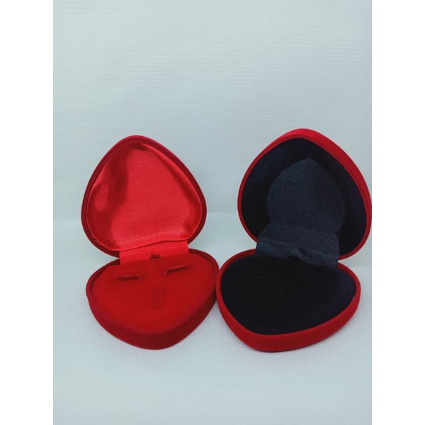 kotak perhiasan/kotak kalung &amp; giwang bentuk love/kotak perhiasan set bahan berudu bongkar pasang/kotak perhiasan terbaru