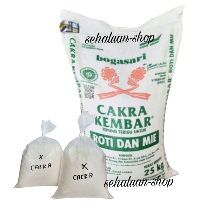 

TEPUNG TERIGU CAKRA KEMBAR 1KG ECER/TERIGU PROTEIN TINGGI