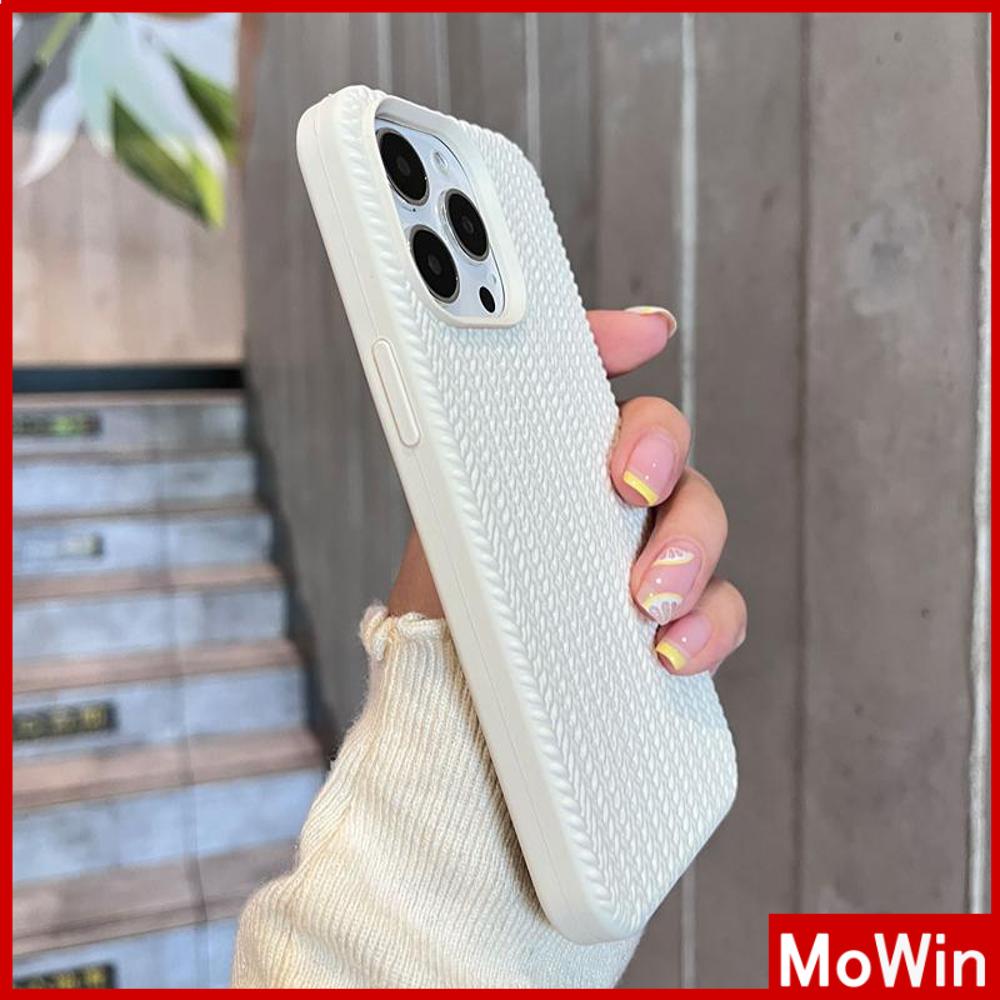 For iPhone 14 Pro Max iPhone Case TPU Soft Case Woven Texture Shockproof Protection Camera Cream White Black Compatible For iPhone 13 Pro max 12 Pro Max 11 xr 7Plus
