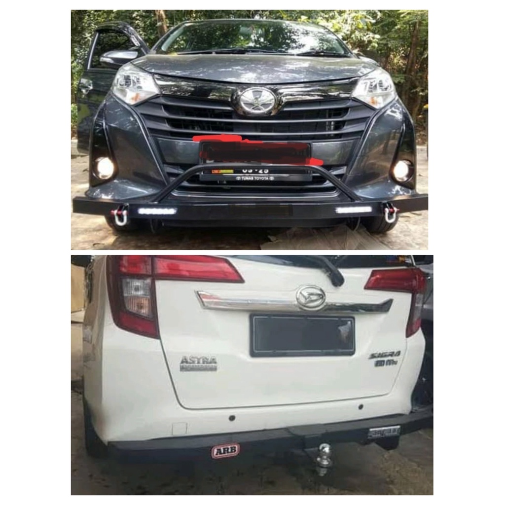 Paket Tanduk Mini Besi Depan Towing Bar Besi Belakang ARB Mobil CALYA / SIGRA UP 2025