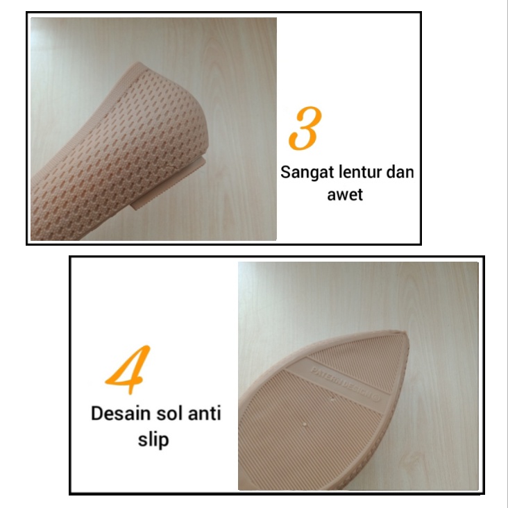 gos NEW ERA LB E 13006 Sepatu Flat Karet Wanita Murah Original