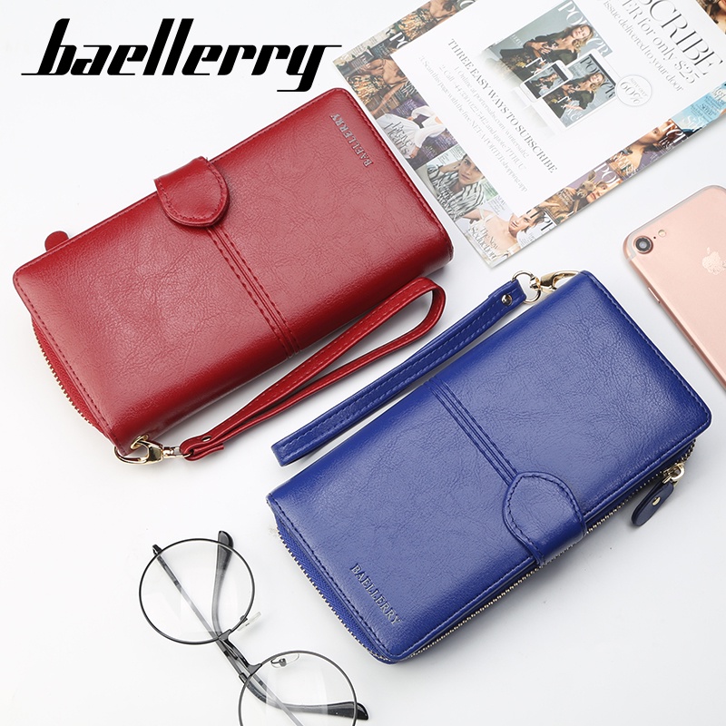 BAELLERRY N3846 Dompet Wanita Panjang Bahan Kulit PU Leather Premium WATCHKITE WKOS