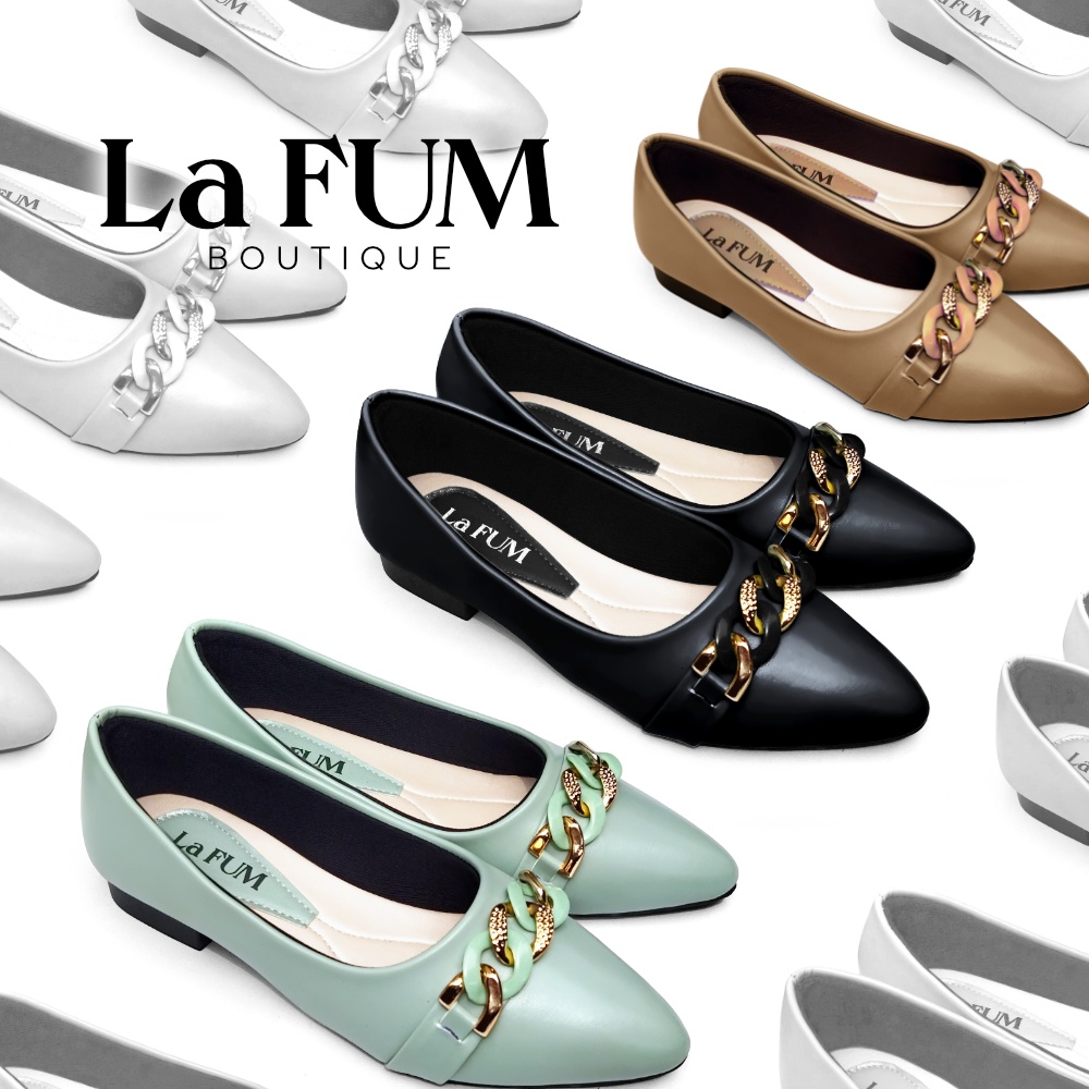 Sepatu Pantofel Wanita Casual Pansus heels - Deluxe by La FUM