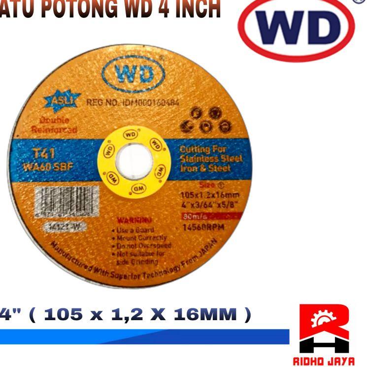Grosir Ekonomis MATA GERINDA POTONG BESI WD 4" INCH BATU POTONG GERINDA ISI 20