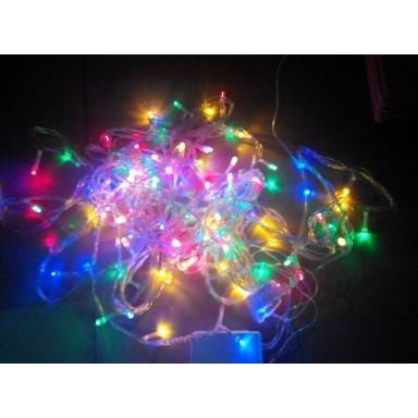 *:*:*:*:*] Lampu Natal 100 Lampu Led Cabe Lampu Pohon Natal Led 8 Mode RGB
