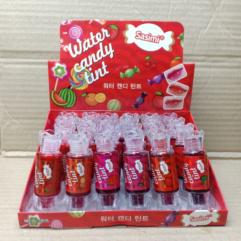 Promo 6 Pcs Lip tint Candy Sasimi 1915 Water Candy Sasimi