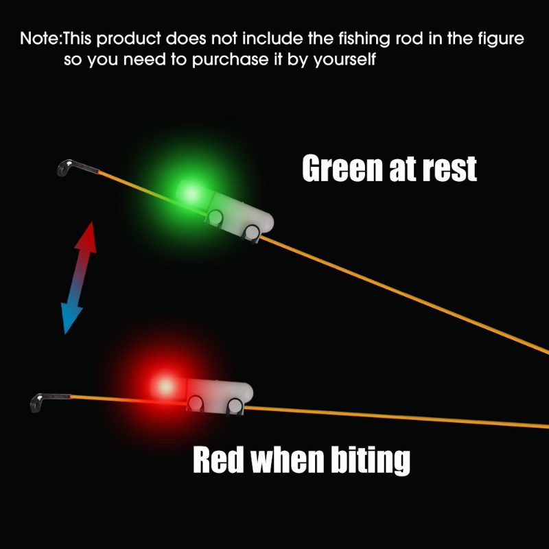 1 Pc Tongkat Pancing Elektronik Dengan Lampu LED Tanpa Baterai Tahan Air Dapat Dilepas
