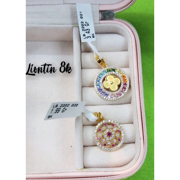 Liontin rainbow kadar 375 8karat